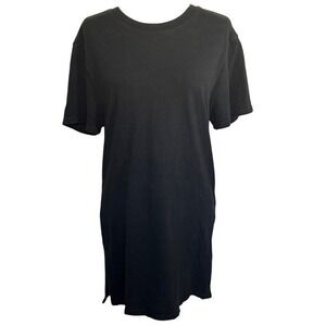 Fear of God Essentials Black Cotton T Shirt Dress FOG Relaxed Fit Casual Size S